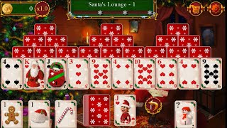 Santa's Christmas Solitaire TriPeaks (by The Revills Games) - free card game for Android - gameplay. screenshot 3