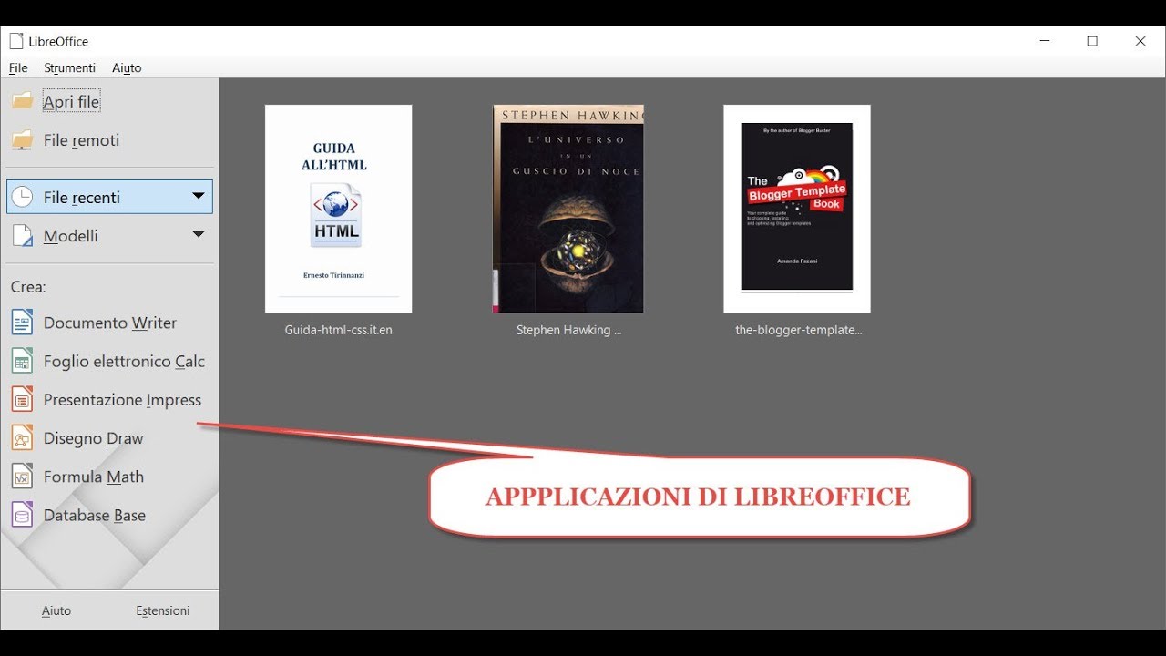 SCARICARE LIBREOFFICE GRATIS IN ITALIANO