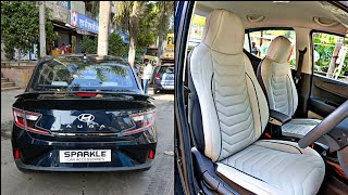 Hyundai Aura 2023 Modified With Coustomized Seat Cover / Lamination & Many More|| Bhayandar 🇮🇳 screenshot 3