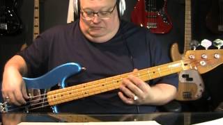 Video thumbnail of "Genesis No Son Of Mine Bass Cover with Notes & Tablature"