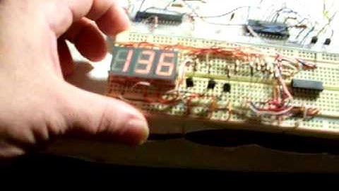 3 Seven segment display using I2C AND A PIC.