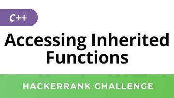 HackerRank Solution: Accessing Inherited Functions in C++