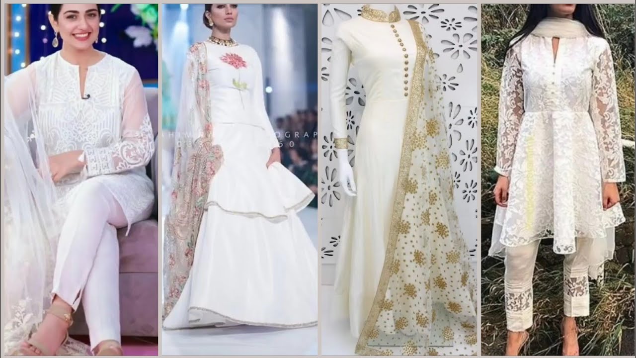 Latest #pakistani #white #dress #design #2020