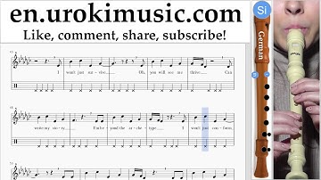 How to Play Recorder G. Katy Perry Rise Part#2 Melody School Learn Class Course Tutorial Sheet