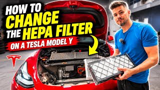 How to change the HEPA filter on a Tesla Model Y!
