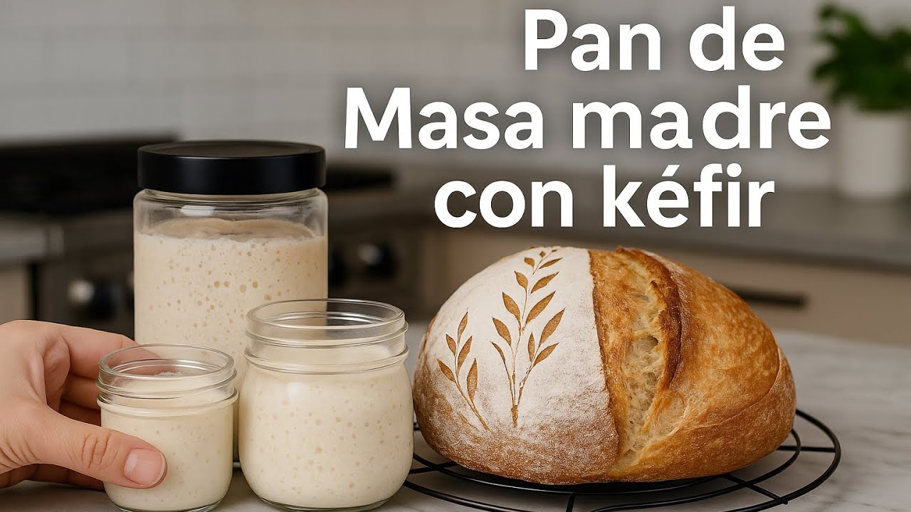 Cómo hacer Pan de Masa Madre con Kéfir | Receta fácil paso a paso 