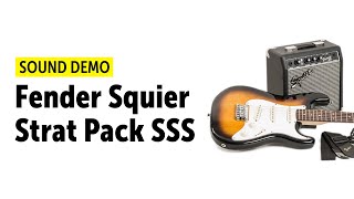 Fender Squier Strat Pack SSS - Sound Demo (no talking)