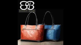 バッグ ◇8Bオリジナル Rock Lether トートバッグ 強シュリンク 茶◇k41