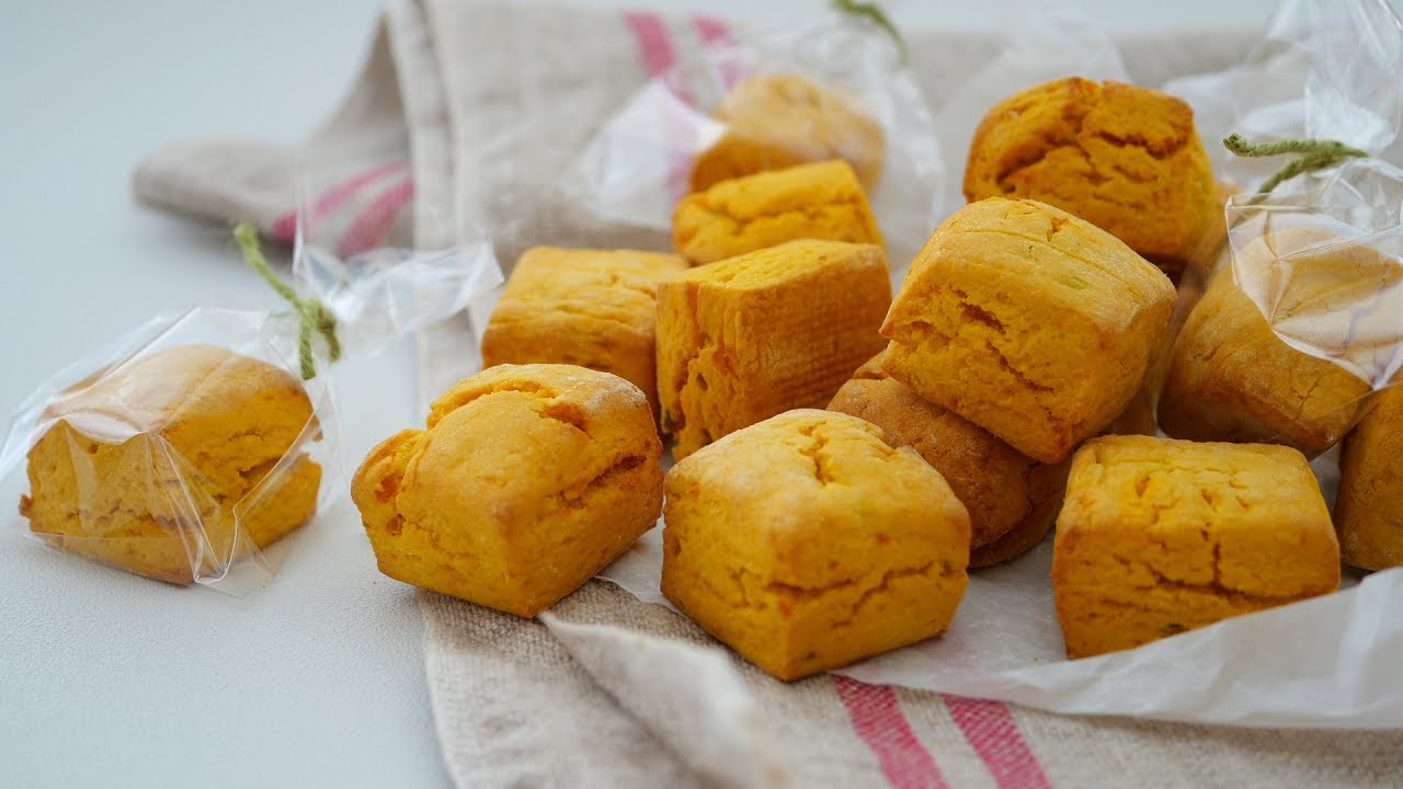 めちゃうま♡濃いぃ南瓜のスコーン 「黄色いビタミンカラー」| Pumpkin (Japanese squash) Scones