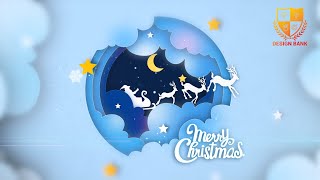 ID #360 - Merry Christmas Logo Reveal Intro Animation - Design Bank Logo Animation
