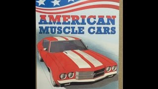 American Muscle Cars Coloring Book flip through