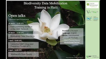 Data Publishing Workflow in the GBIF Network - Biodiversity Data Mobilization Training in Haiti