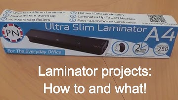 Laminator projects: How to and what! DIY video review