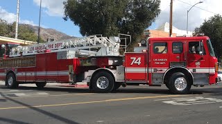 LAFD Light Force 74 Responding