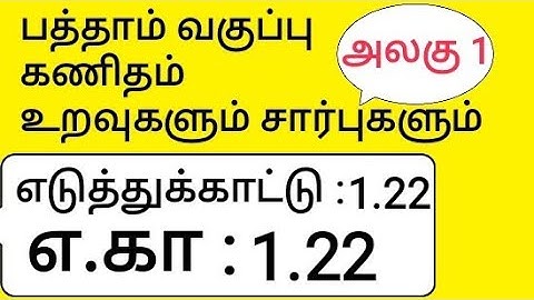 10th Maths Tamil Medium Chapter 1 Relations and Functions Example 1.22