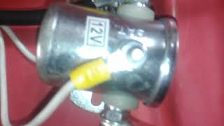 Snow Blower converted from 110 volt to 12 volt starter.