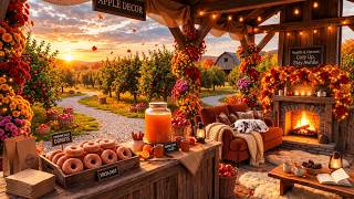 I Wish I Could Live in This Orchard Porch ✨ Warm Donuts, Crackling & Soft Piano to Melt Away Stress screenshot 5