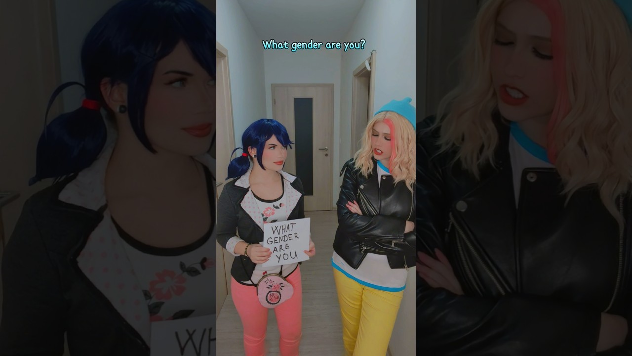 What gender are you? | Zoé & Marinette @nikkihatsunecosplay#miraculous #cosplay #shorts