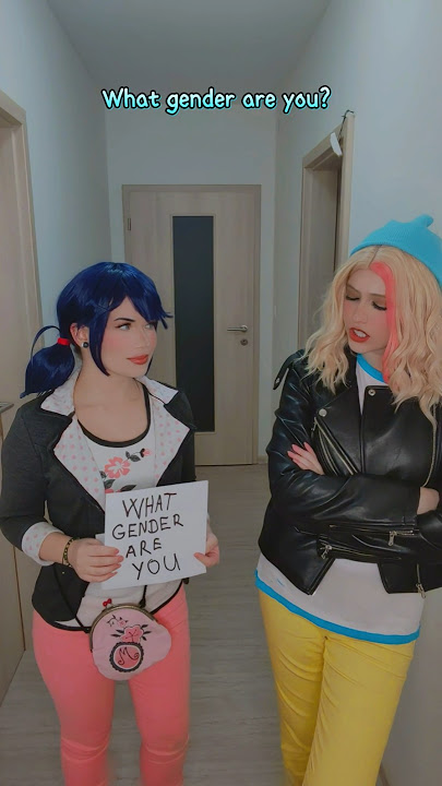 What gender are you? | Zoé & Marinette @nikkihatsunecosplay#miraculous #cosplay #shorts