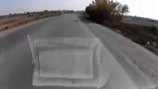 Алматы. Самолет атакует машину 20141014
