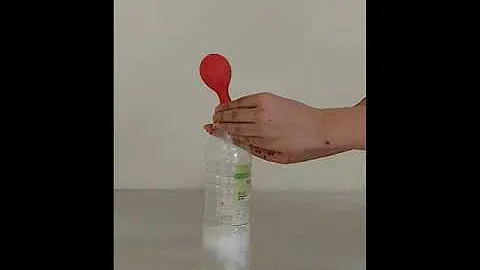 Use Science to inflate a balloon #shorts