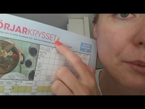 ASMR - Löser korsord| doing a crossword puzzle ✍