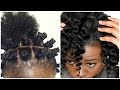 Bantu Knots With Thread on Natural Hair: Heat vs. No Heat