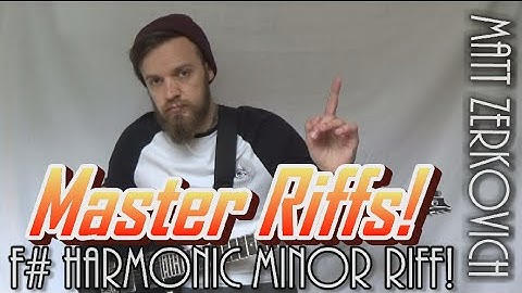Master Riffs: Metal F# harmonic minor riff!