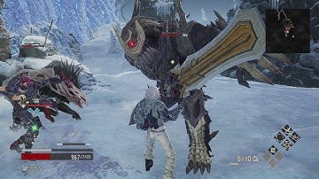Code Vein - Activate Snowfield Summit Mistle: Fight The Lost Brutes and Mutated Dogs Gameplay (2019)