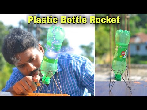 Homemade Rocket Launcher With Plastic Bottle   Alcohol Rockets | Sania Crafts