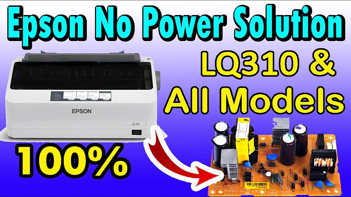 Epson LQ310 Printer Power Problem | epson lq310 no power | epson lq310 disassembly | Gyan ra Jankari