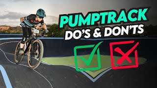 Pump Tracks: How to Pump on a Mountain Bike  Pumptrack Tutorial + Common Errors