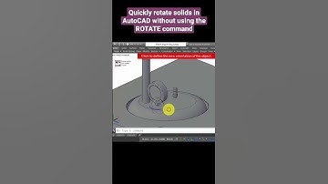 Rotate objects quickly in AutoCAD without using the ROTATE command #autocad #autocad3d #modelling