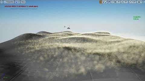 UE4 Niagara surface generation Ground Smoke