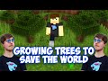 Growing Trees to Save the World Portayed by Minecraft