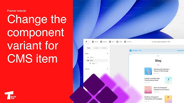 Framer tutorial: Change component variant according to specific CMS item.