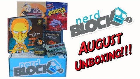 Nerd Block Unboxing - August 2016