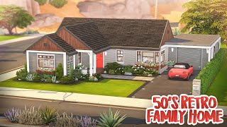 50s Retro Family Home ? | The Sims 4 Speed Build