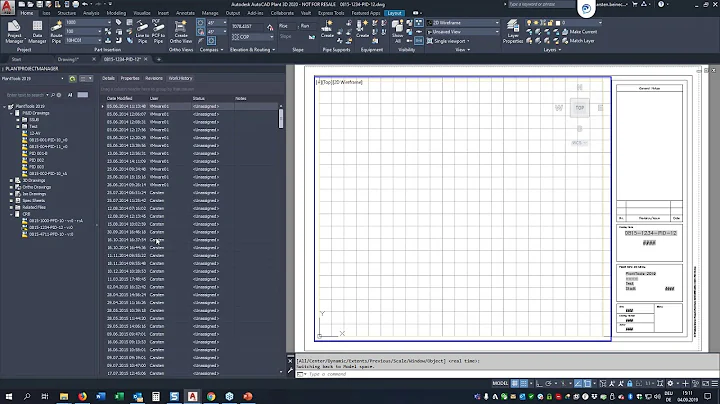 CAD Functions of PlantTools
