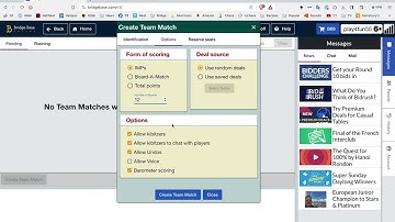 How to set up a Team match
