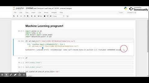 Unicode error in read any file/ unicode error in read_csv in jupytor