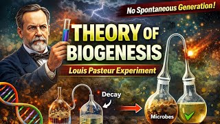 Theory of Biogenesis Explained | Louis Pasteur Experiment | B.Sc / M.Sc Biology
