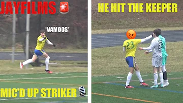COMMITED D1 STRIKER FIGHTS KEEPER! *MIC'D UP* | SOCCER HIGHLIGHTS