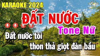 Đất Nước Karaoke Tone Nữ ( Am ) Nhạc Sống Dễ Hát Nhất Hiện Nay | Trọng Hiếu