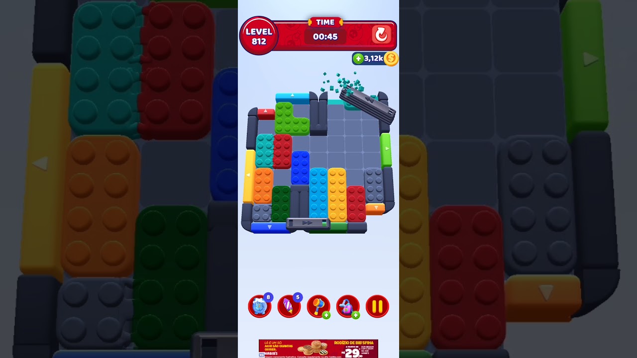 Color Block Jam nível 812.     