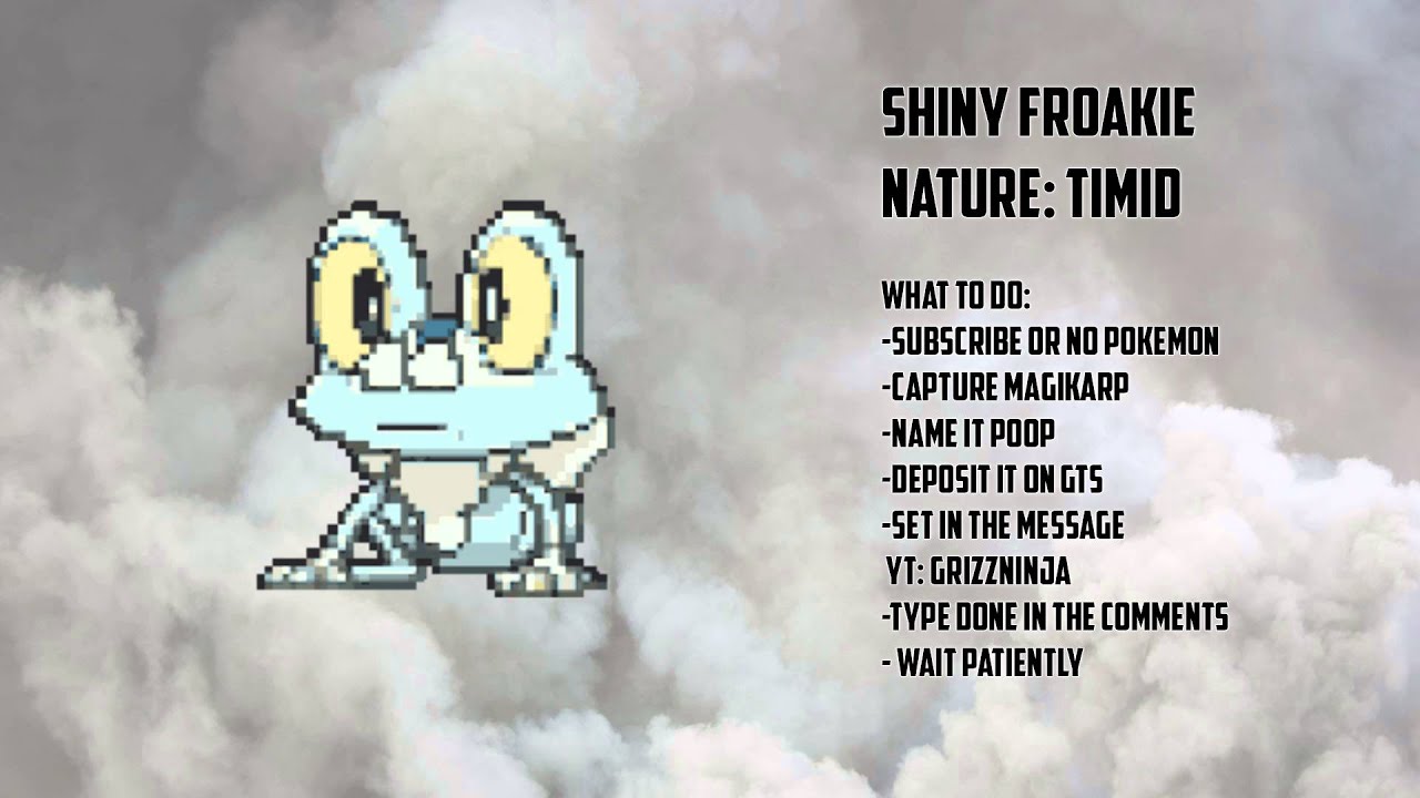 Timid Protean Shiny Froakie Giveaway Pokemon Oras Xy Closed By Grizzninja Timid Protean Shiny Froakie Giveaway Pokemon Oras Xy Closed By Grizzninja