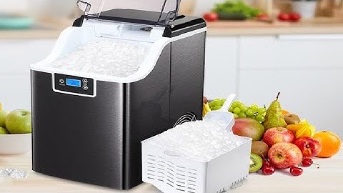 Kismile Nugget Ice Maker Countertop,Portable Compact Ice Maker Machine Review, Makes crushed ice