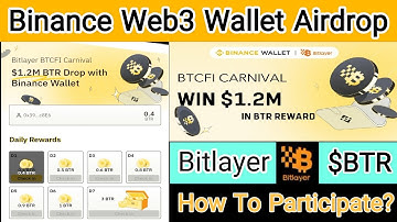 Binance Web3 Wallet Airdrop | Win $1.2M Bitlayer Token $BTR