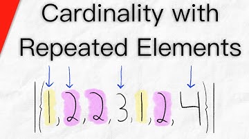 Cardinality of Sets with Repeated Elements | Set Theory