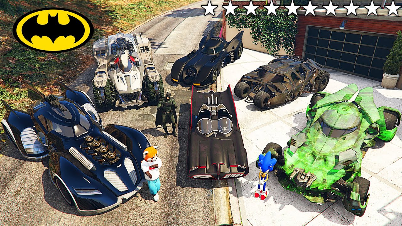 ROBARÉ TODOS LOS COCHES RAROS DE BATMAN CON SONIC EN GTA 5 DE LA VIDA REAL